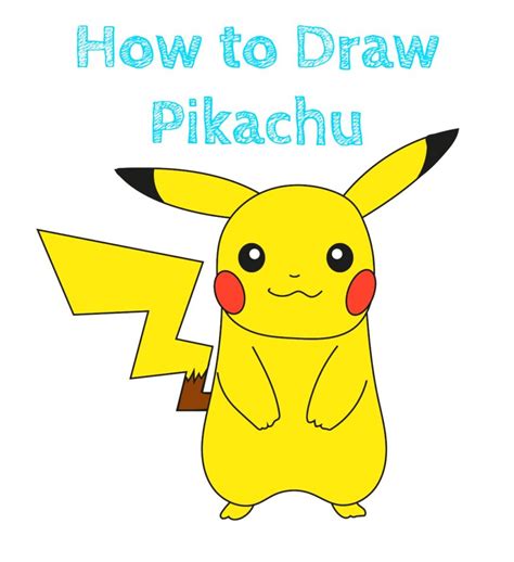 how to draw pokemon|How To Draw Pikachu (with color) .
